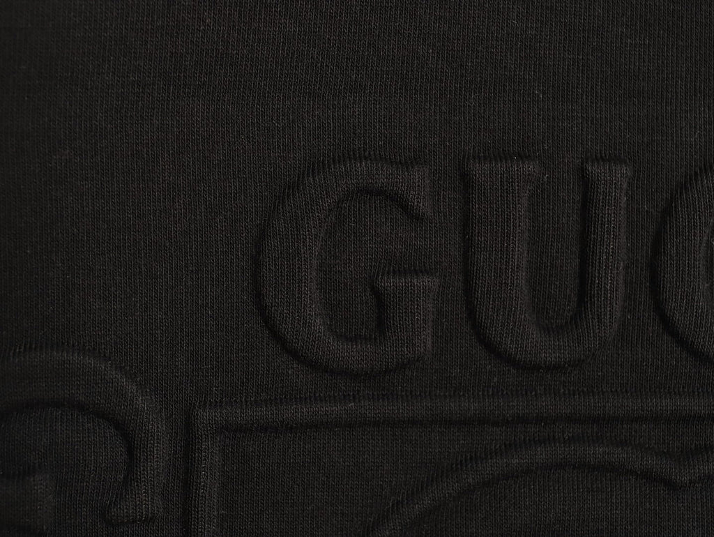 Gucci Interlocking G and Lettering Crewneck Sweatshirt - Black