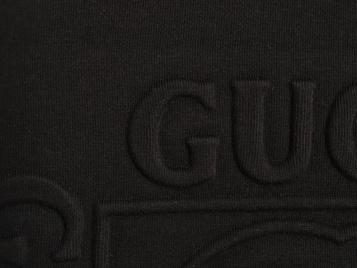 Gucci Interlocking G and Lettering Crewneck Sweatshirt - Black